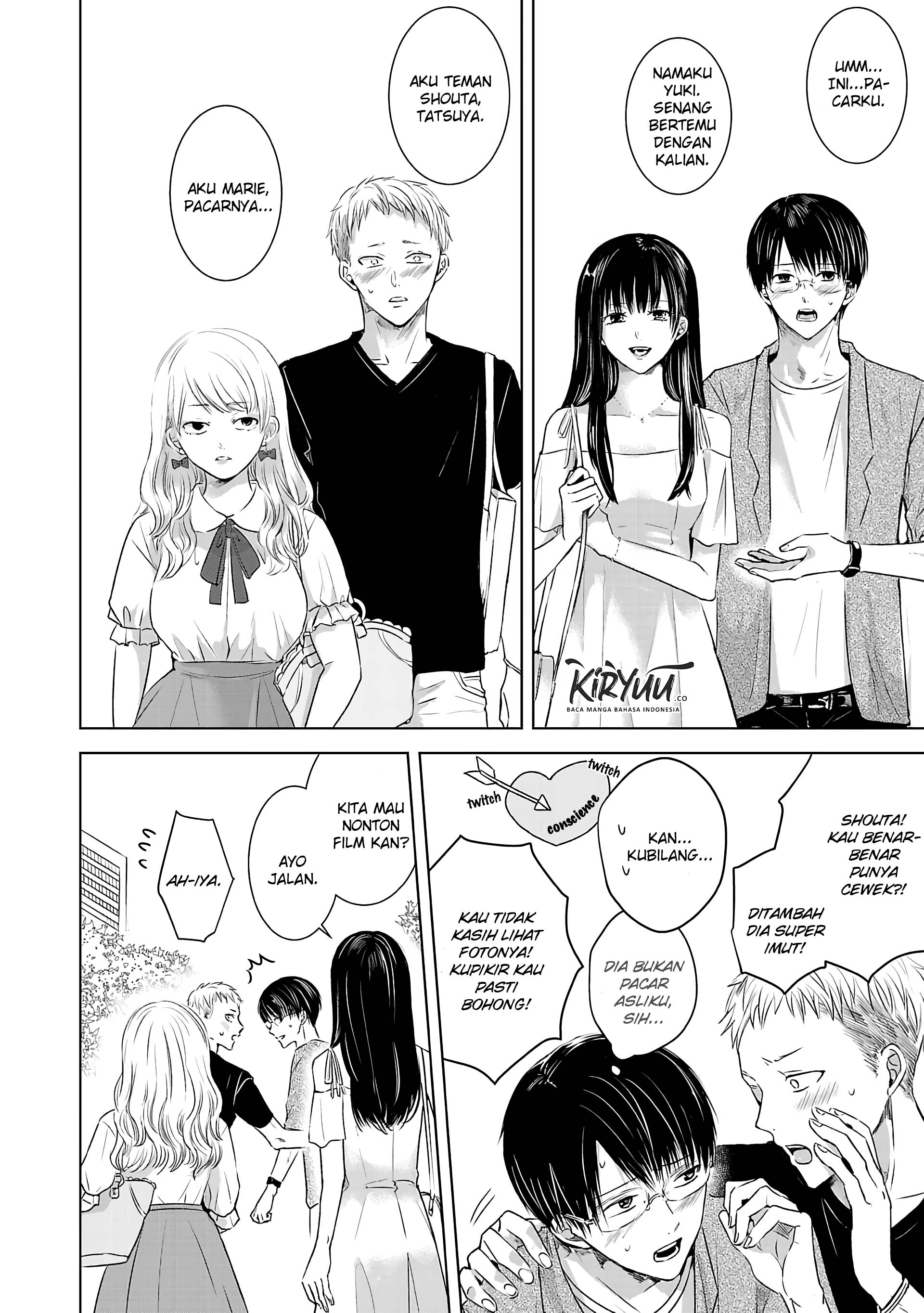 Ashita, Watashi wa Dareka no Kanojo Chapter 01 Gambar 16